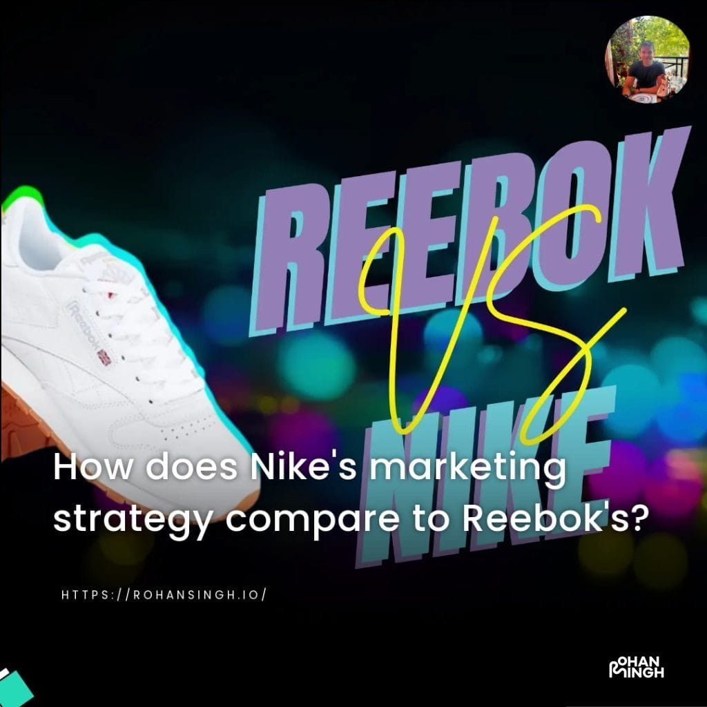 How does Nike's marketing strategy compare to Reebok's?