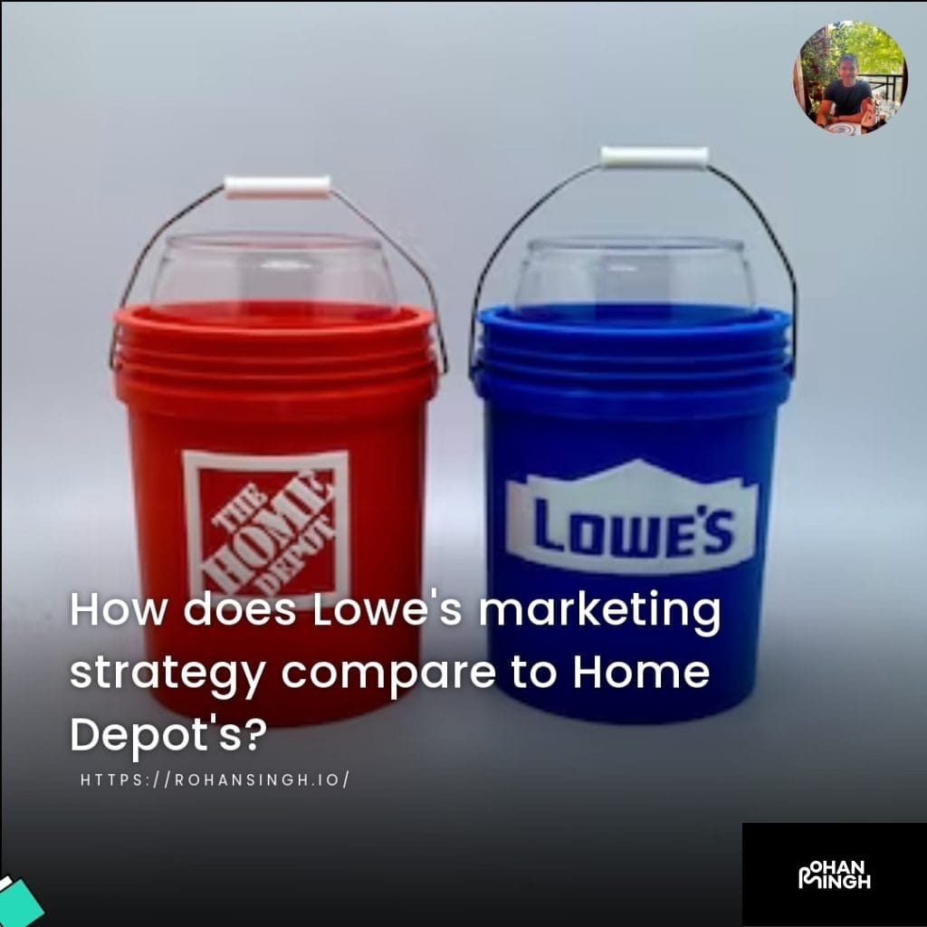 How does Lowe's marketing strategy compare to Home Depot's?