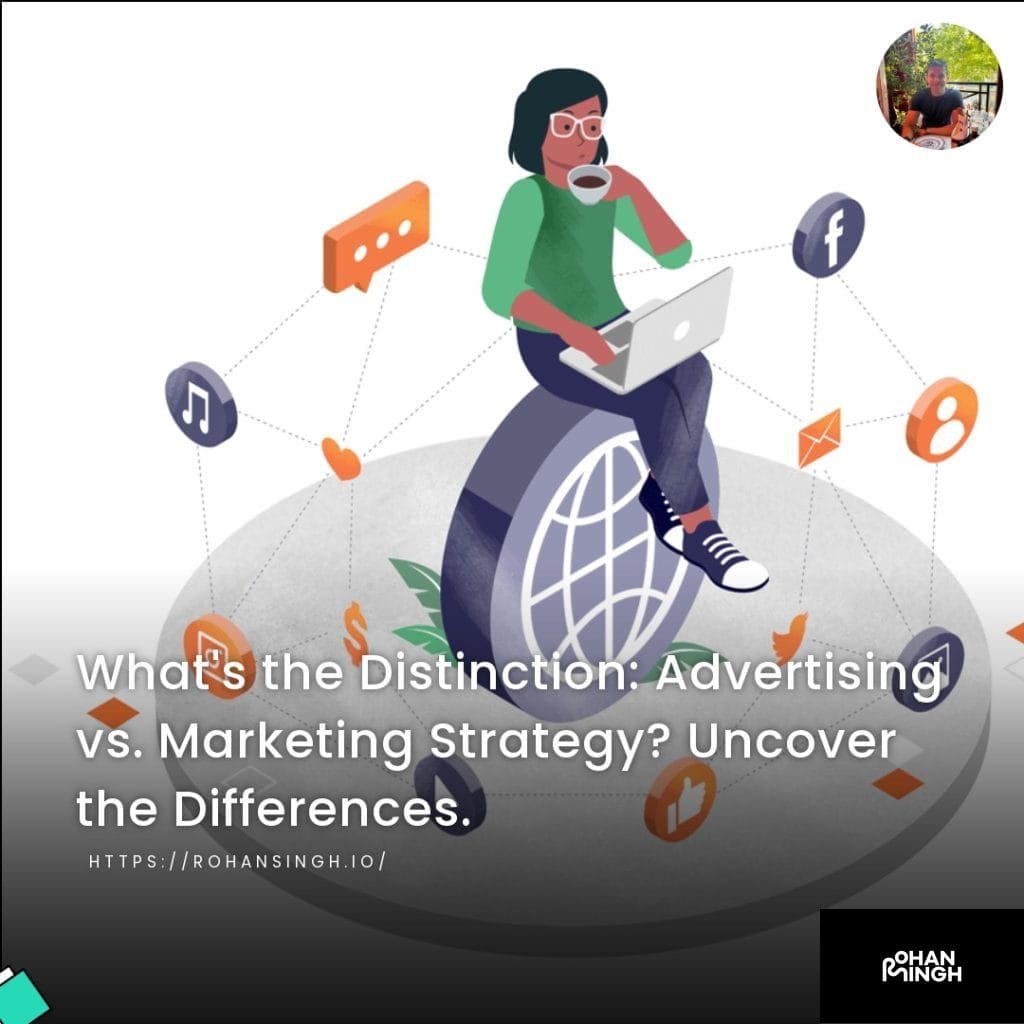 What's the Distinction: Advertising vs. Marketing Strategy? Uncover the Differences.