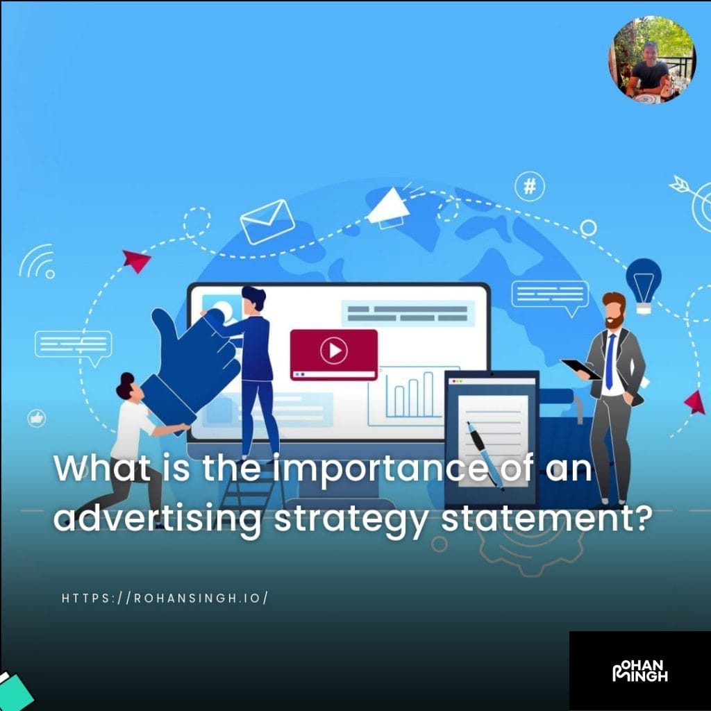 What is the importance of an advertising strategy statement?