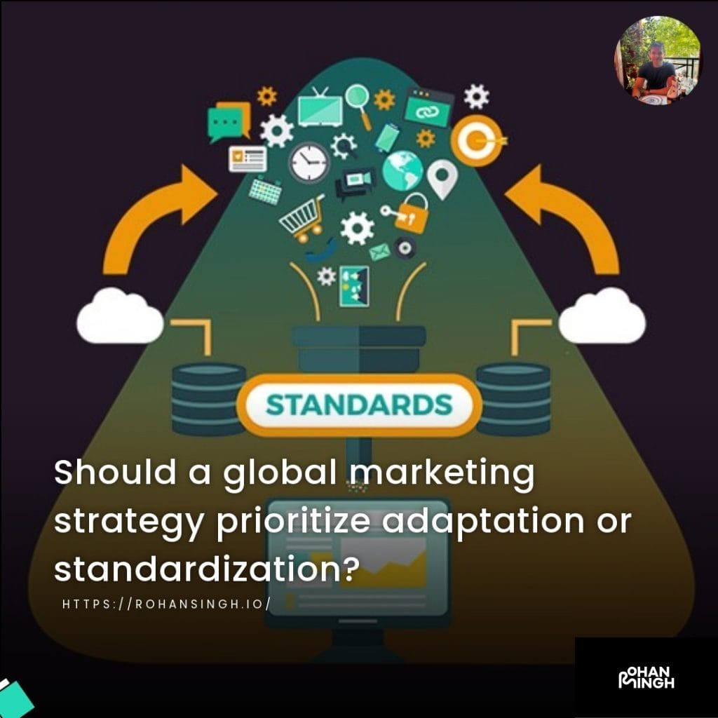 Should a global marketing strategy prioritize adaptation or standardization?