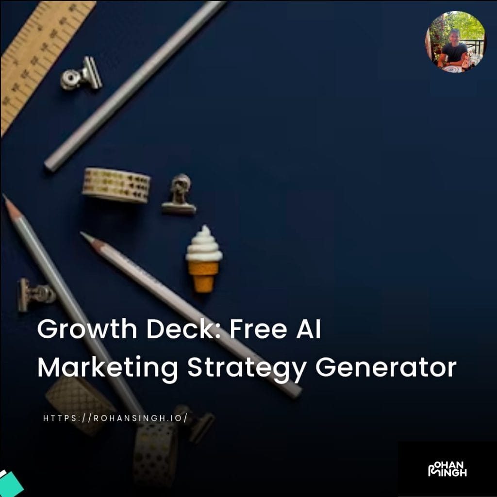 Growth Deck: Free AI Marketing Strategy Generator